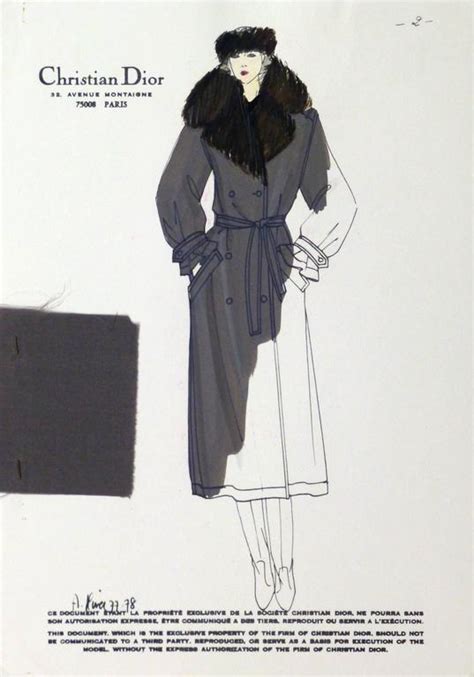 christian dior print|christian dior sketches for sale.